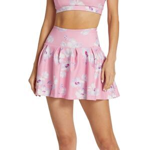 LoveShackFancy Nillma Floral Mini Skirt size Medium Pink Lilac Coquette NWT